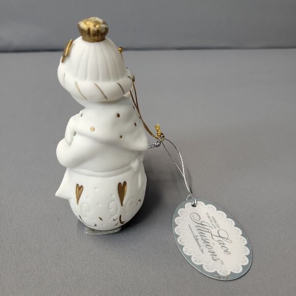 Roman Inc Snowman #2356 Mother Child Christmas Ornament Pierced Porcelain 2004 - Picture 6 of 14